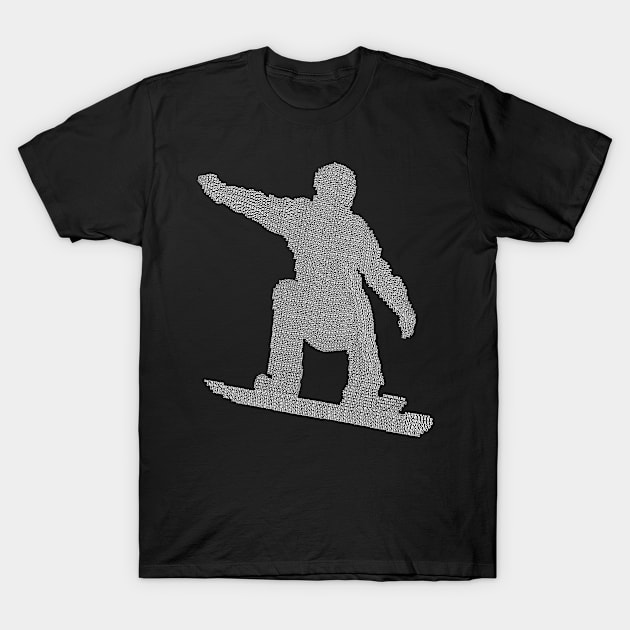 Snowboarder gift ideas snowboard design T-Shirt by HBfunshirts